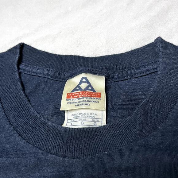 Alstyle Apparel Orlando Florida Embroidered Black Tee, Size L - Picture 3 of 5